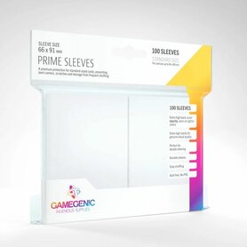 Gamegenic Prime Sleeves: Standard Size White (66x91mm) - 100x