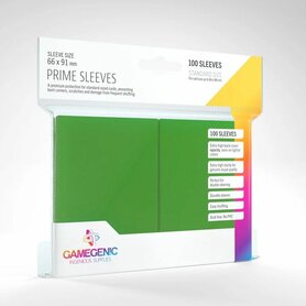 Gamegenic Prime Sleeves: Standard Size Green (66x91mm) - 100x