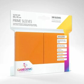 Gamegenic Prime Sleeves: Standard Size Orange (66x91mm) - 100x