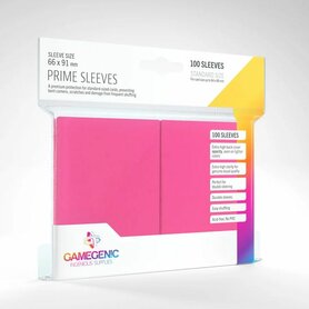 Gamegenic Prime Sleeves: Standard Size Pink (66x91mm) - 100x