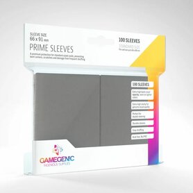 Gamegenic Prime Sleeves: Standard Size Dark Gray (66x91mm) - 100x