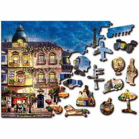 Breakfast In Paris - Houten Puzzel Wooden City (600)
