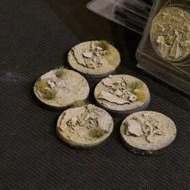 Arid Steppe Bases - Round 40mm (x5)