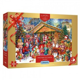 [LICHT BESCHADIGD] This Way to Santa (Limited Edition) - Puzzel (1000)