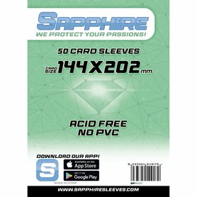 Sapphire Card Sleeves (144x202mm)