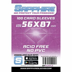Sapphire Card Sleeves (56x87mm)