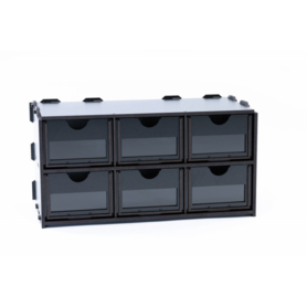 Black Paint Rack: Middenstuk (Ladekastje)