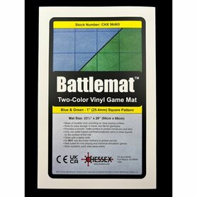 Reversible Megamat - Battle mat (60x66cm, 1 inch squares, blue-green)