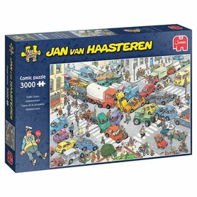 [LICHT BESCHADIGD] Verkeerschaos - Jan van Haasteren Puzzel (3000)