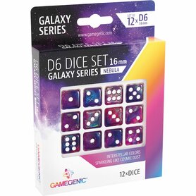 Dobbelstenen Galaxy Series Nebula - D6 - 16mm - 12 stuks