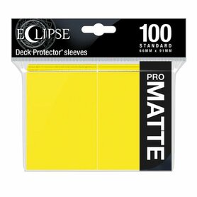Ultra Pro Eclipse PRO-Matte Sleeves: Standaard Lemon Yellow (66x91mm) - 100 stuks