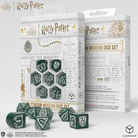 Slytherin Modern Dice Set (Green)
