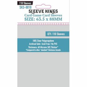 Standard Card Sleeves 8810 (63,5x88mm) | Sleeve Kings | 110 Pack