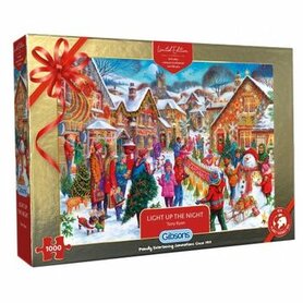 [GEMIDDELD BESCHADIGD] Light Up The Night (Gibsons Christmas Limited Edition) - Puzzel (1000)