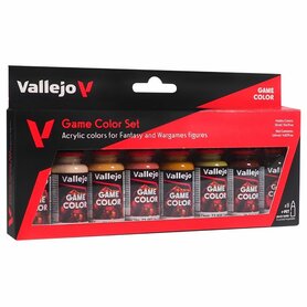Vallejo Game Color Set: Skin Tones – 8 kleuren acrylverf voor miniaturen