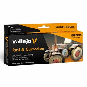 Vallejo Rust & Corrosion Set (70.262) – Effectverf voor roest & corrosie