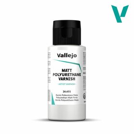Vallejo Matte Acrylic-Polyurethane Varnish (60 ml) – Duurzame matte afwerking voor modelbouw