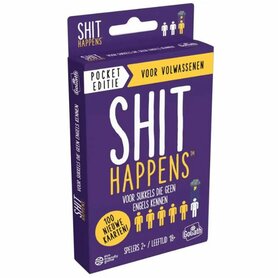 Shit Happens 18+ 2 Pocket Editie – 100 Nieuwe Kaarten | Partyspel voor Volwassenen – Goliath Games