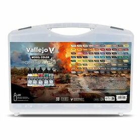 [GEMIDDELD BESCHADIGD] Vallejo Model Color: Combination Case – Complete Acrylverfkoffer voor Modelbouw voor Modelbouw