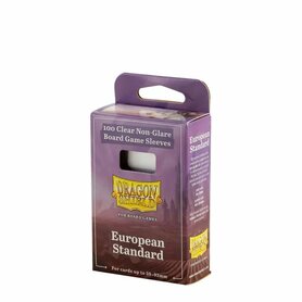 Dragon Shield Board Game Sleeves European Standard 59 × 92 mm – Clear/Non‑Glare (100 st.)