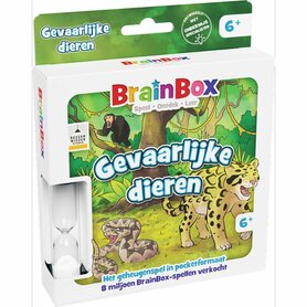 Brainbox Pocket – Gevaarlijke Dieren – Educatief geheugenspel van Bezzerwizzer