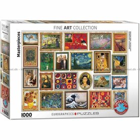 Masterpieces – Eurographics Puzzel 1000 stukjes | Fine Art Collection