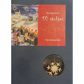 Houten kerstpuzzel Christmas Fair (50 stukjes) | Tucker's Fun Factory