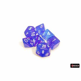 Dobbelstenen - Nebula Luminary Aura/white (7x) - Polydice - Chessex
