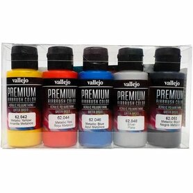 Premium Airbrush Color: Metallics Colors – Airbrush-verfset – Vallejo