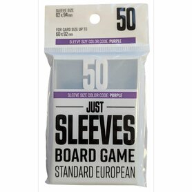 Standard European Card Game Sleeves (62x94 mm) 50 stuks - Just Sleeves – Kaarthoesjes – Gamegenic