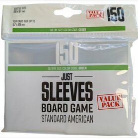 Standard American Card Game Sleeves (59x91 mm) 150 stuks - Just Sleeves – Kaarthoesjes – Gamegenic