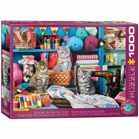 Sewing Room Kittens – Smart Cut 1000-Piece Puzzle – Eurographics