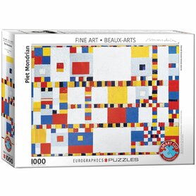 Victory Boogie Woogie - Piet Mondrian - Smart Cut (1000) – Legpuzzel – Eurographics