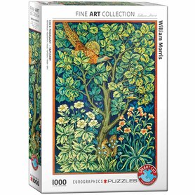 Cock Pheasant - William Morris - Fine Art Smart Cut (1000) – Legpuzzel – Eurographics