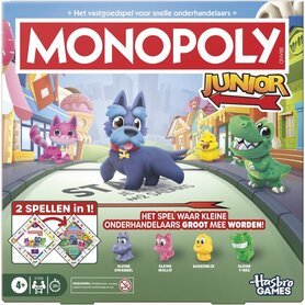Monopoly Junior (4+) – kinderspel 2-in-1 – Hasbro Games