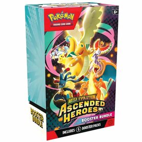 Pokémon Mega Evolution Ascended Heroes Booster Bundle – 6 Boosters – Pokémon