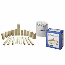 Kubb Game Grenenhout – Jeu d’extérieur classique avec sac – Philos