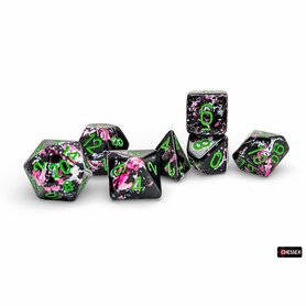 Brush Polyhedral Paintball Green (7 stuks) – Polyhedral dobbelstenen – Chessex