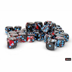 Brush Dark Side Blue D6 12mm (36 stuks) – Dobbelstenen – Chessex