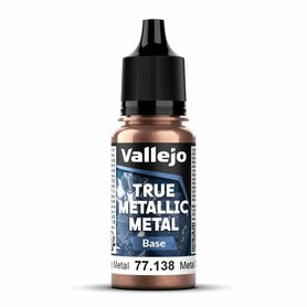 Rusty Metal 18 ml - True Metallic Metal Base – Metallic acrylverf – Vallejo