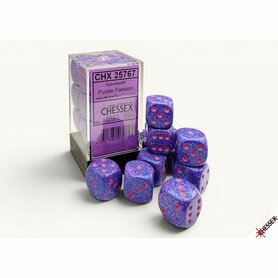 Speckled Purple Passion D6 16mm (12 Stuks) – D6-dobbelstenen – Chessex