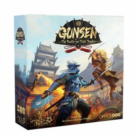 (Gemiddeld Beschadigd) Gunsen: The Battle for Toshi Ranbo – Gebiedscontrolebordspel – Office Dog