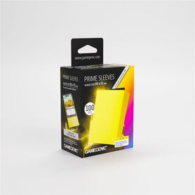 Gamegenic Prime Sleeves Yellow 66×91 – Card Sleeves – Gamegenic