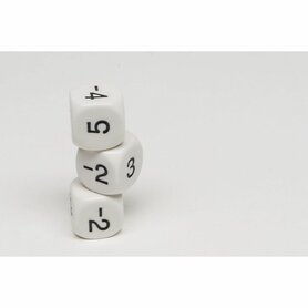Reken Dobbelsteen Plus Minus Dice Odd D6 (15 mm) – (1 STUK) Rekendobbelsteen – Spielematerial