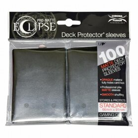 Ultra Pro Eclipse PRO-Matte Sleeves: Standaard Jet Black (66x91mm) - 100 stuks