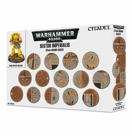 Warhammer 40,000 - Sector Imperialis (32mm Round Bases - 60 stuks)