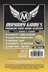 Mayday Card Sleeves (Premium): Magnum Gold Ultra Fit (80x120mm) - 50 stuks