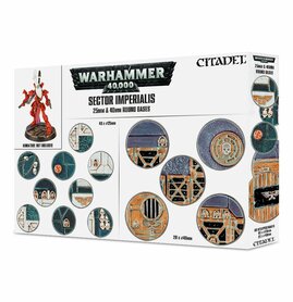 Warhammer 40,000 - Sector Imperialis (25 & 40mm Round Bases - 60 stuks)