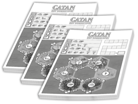 De Kolonisten van Catan: Het Dobbelspel (3 Scorebloks)