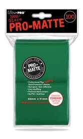 Ultra Pro-Matte Board Game Sleeves: Standard Green (66x91mm) - 100 stuks